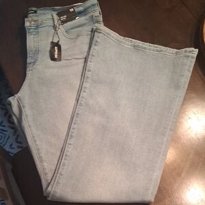 Express Women's Light Blue Flare Jeans